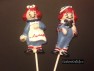 140sp Rag Doll Boy and Girl Chocolate or Hard Candy Lollipop Mold